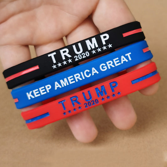 Show Your Support with Vibrant Trump Wristbands - Make a Bold Statement Today!